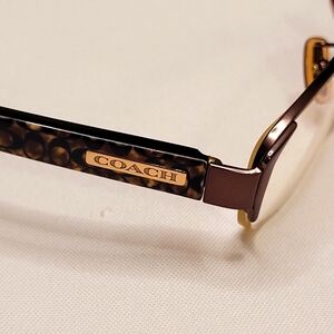 Coach Eyeglass Frames Only HC 5053 Eulalia Gun Metal Bronze Ocelot EUC